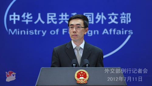 2012��7��11�գ��⽻���l(f��)���˄�������������ӛ�ߕ�(hu��)��